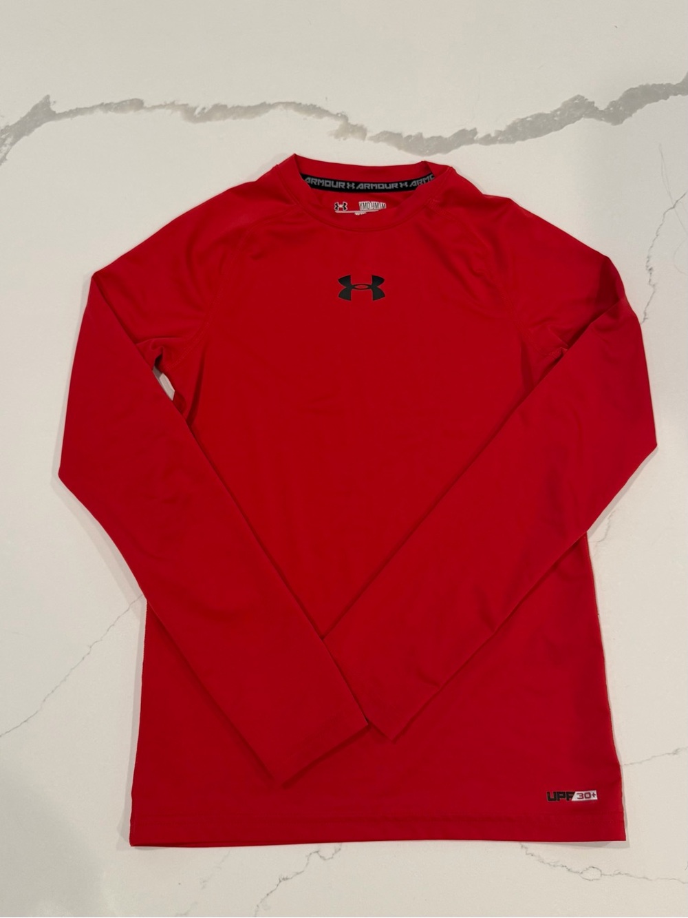 Under Armour Boys Red Long Sleeve Compression Shirt